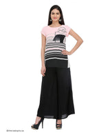 W for Woman Pink Printed Short Sleeve Top | Grocsy
