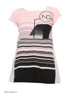 W for Woman Pink Printed Short Sleeve Top | Grocsy