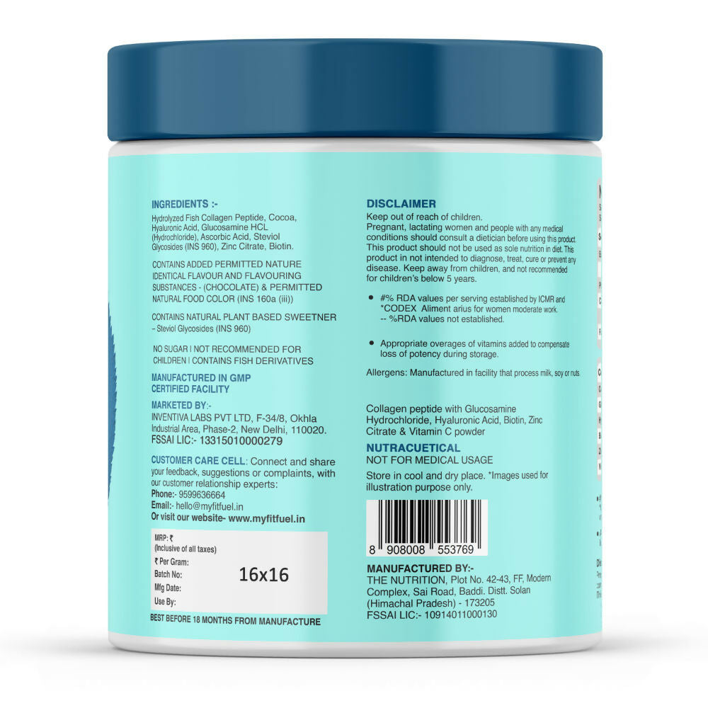 MyFitFuel Hydrolyzed Marine Collagen - Chocolate | Grocsy