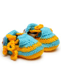 Chutput Kids Woollen Hand Knitted Self Desgin Detailed Booties - Yellow | Grocsy