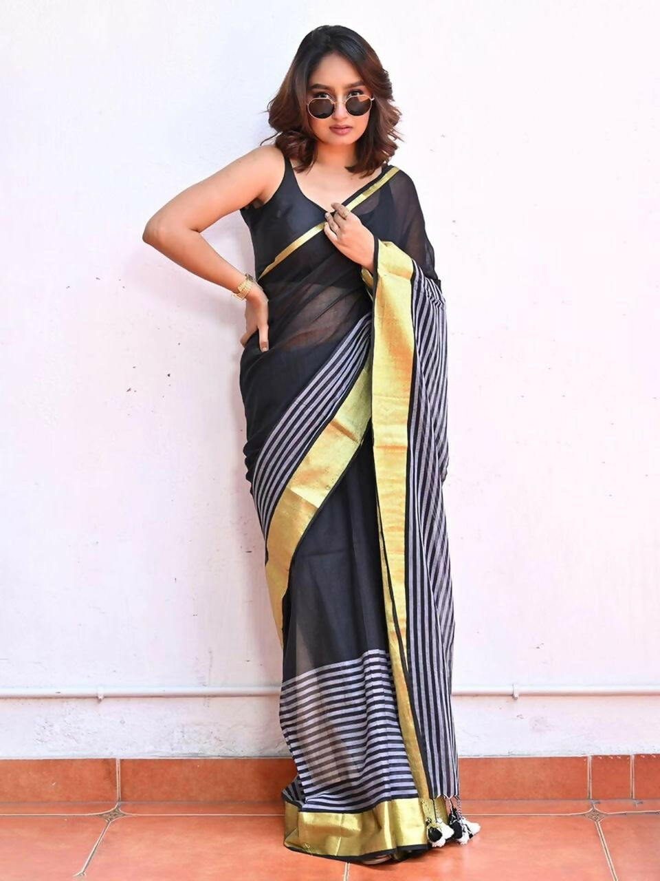 Exclusive Collection Multy Beautiful Khadi Cotton Handloom Saree | Grocsy