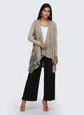 W for Woman Beige Printed Cape | Grocsy