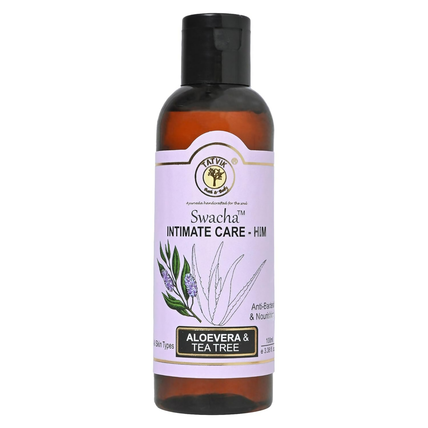 Tatvik Ayurveda Swacha Intimate Care Him (Aloevera & Tea Tree) | Grocsy