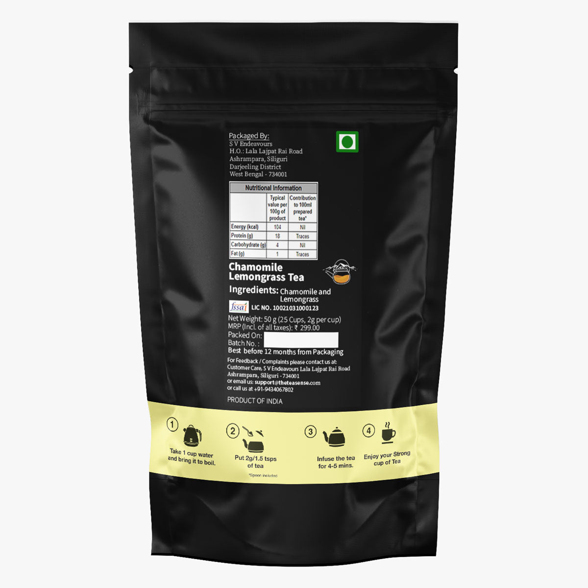 Tea Sense Chamomile Lemongrass Tea | Grocsy