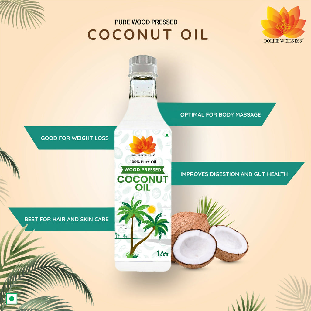 Dorjee Wellness Wood Pressed Coconut Oil | Grocsy