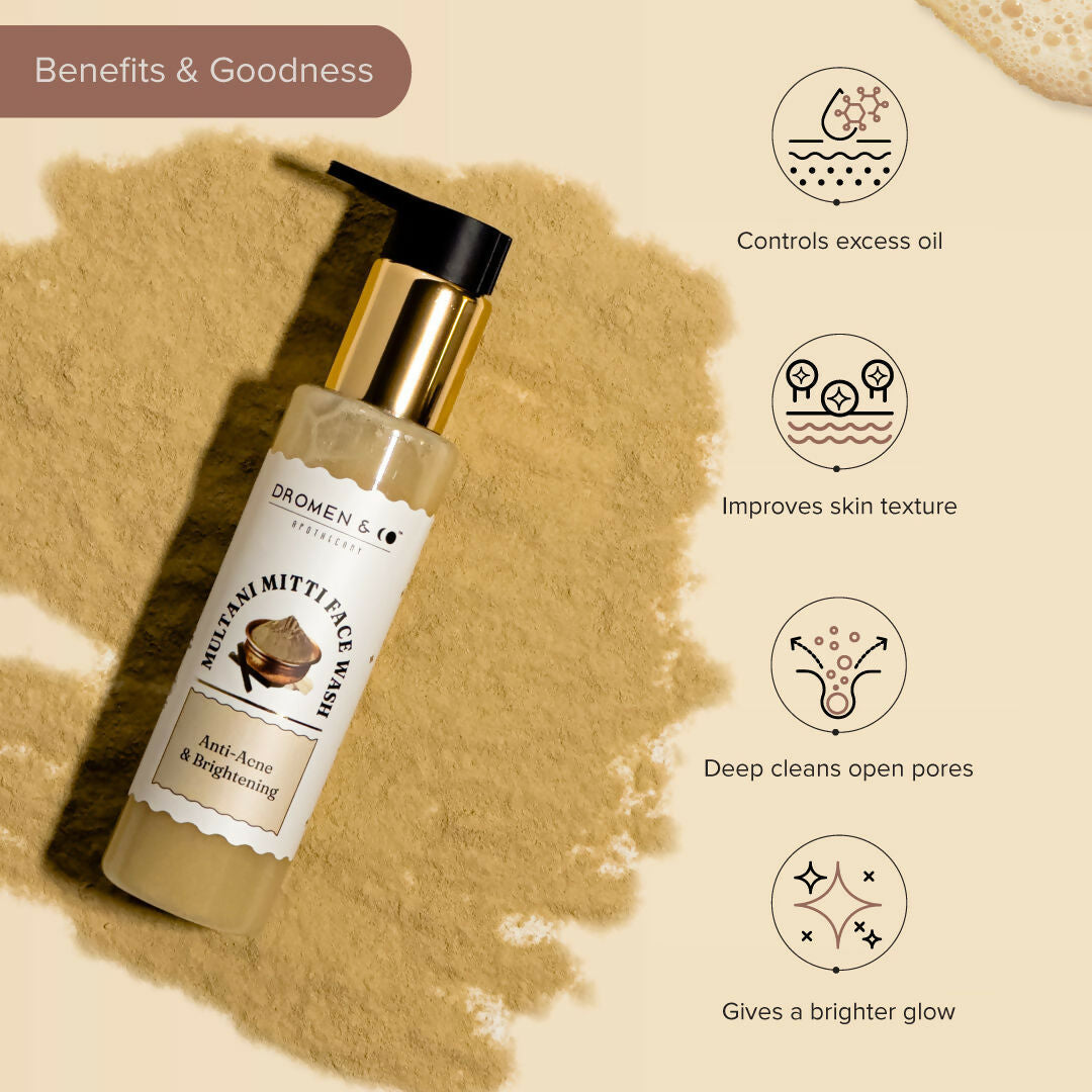 Dromen & Co Multani Mitti Face Wash | Grocsy