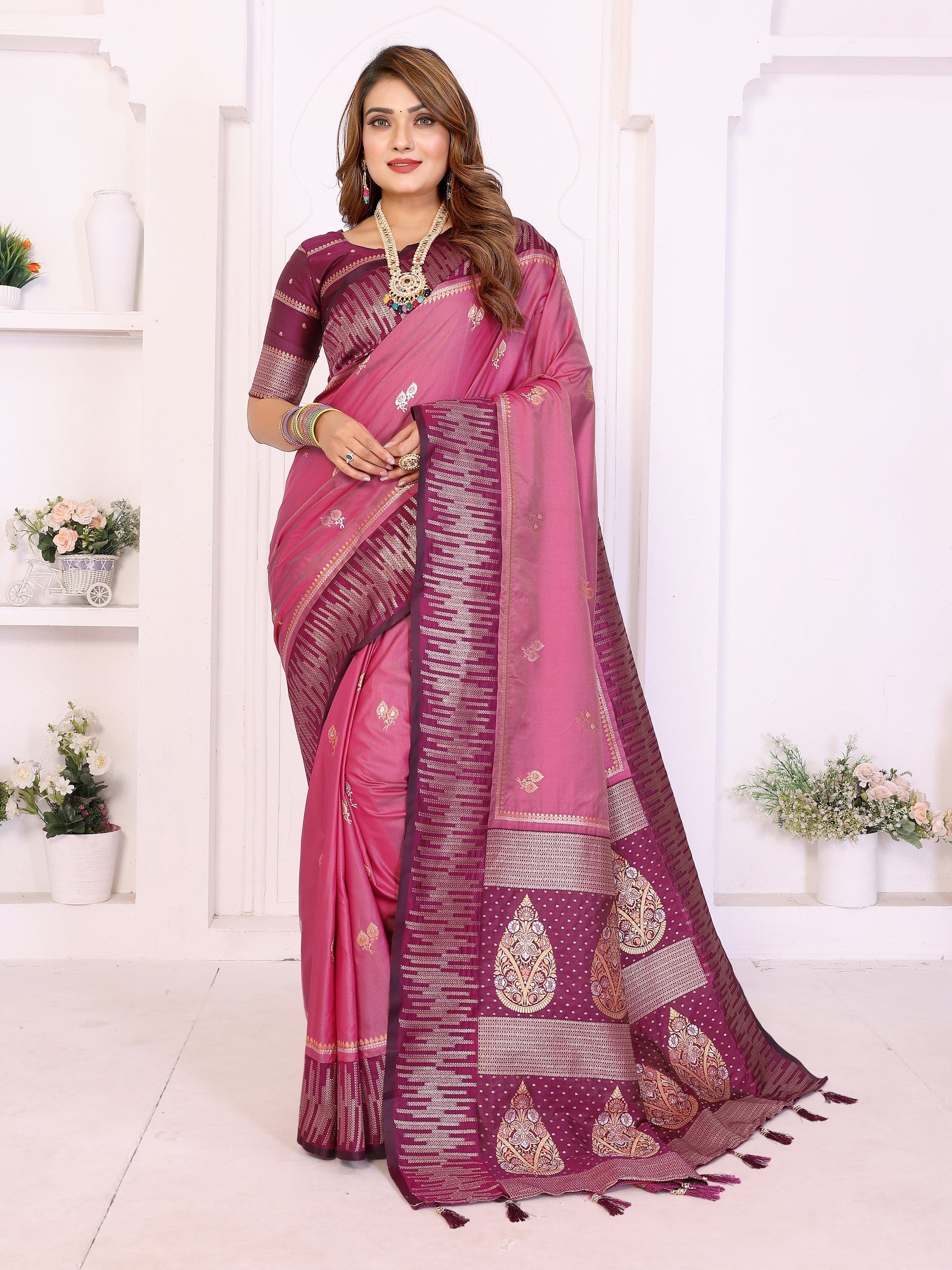 Anaita Premium South Soft Silk Saree | Grocsy