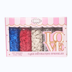 Confect Mix Blue, Red, Silver, White & Gold Patriotic Sprinkles | Mighty Hero Sprinkles | Grocsy