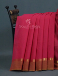 Dual Shades of Pinkish Pure Mangalgiri Cotton By Gayathri Reddy Designer Studio | Grocsy