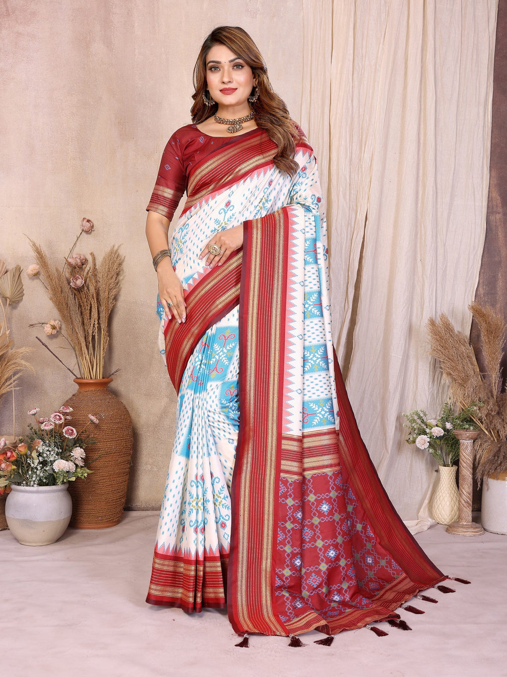 Anaita Premium South Soft Silk Saree | Grocsy