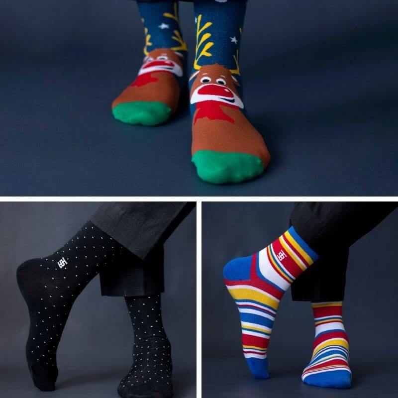 Socksoho Luxury Men Socks Power Gift Box | Grocsy