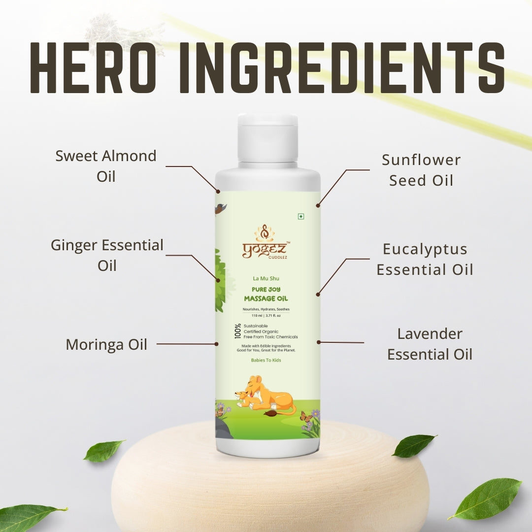 Yogez La Mu Shu Pure Joy Massage Oil | Grocsy