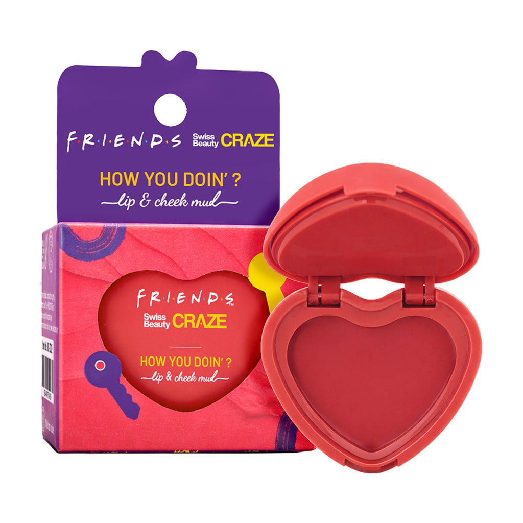 Swiss Beauty Craze How You Doin? Lip & Cheek Mud - 1 Playful Pink | Grocsy