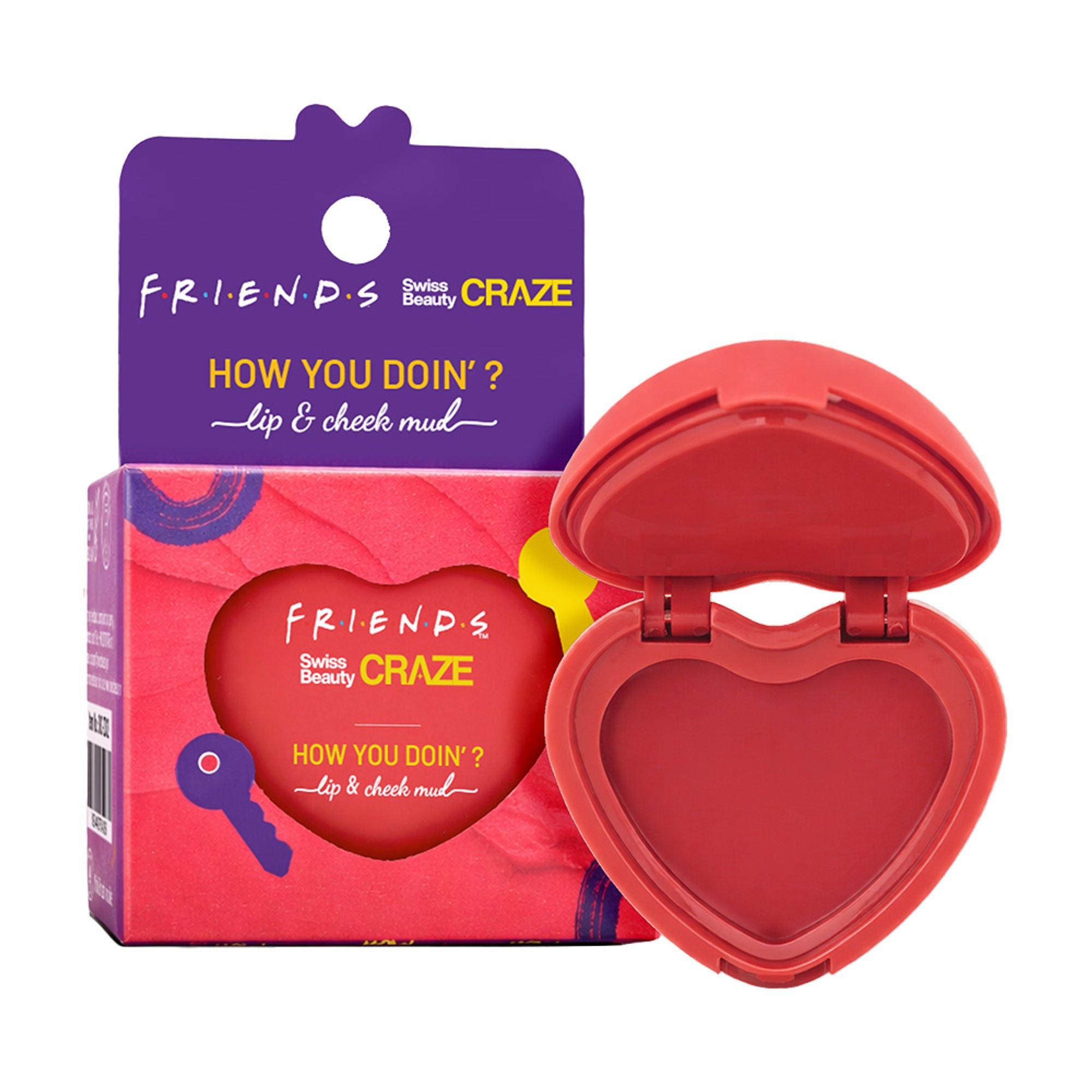 Swiss Beauty Craze How You Doin? Lip & Cheek Mud - 1 Playful Pink | Grocsy