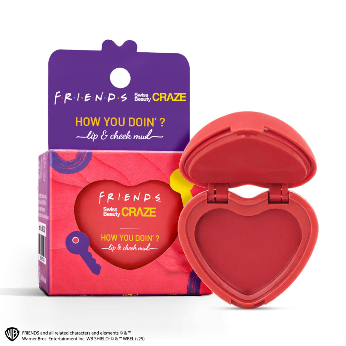Swiss Beauty Craze How You Doin? Lip & Cheek Mud - 1 Playful Pink | Grocsy