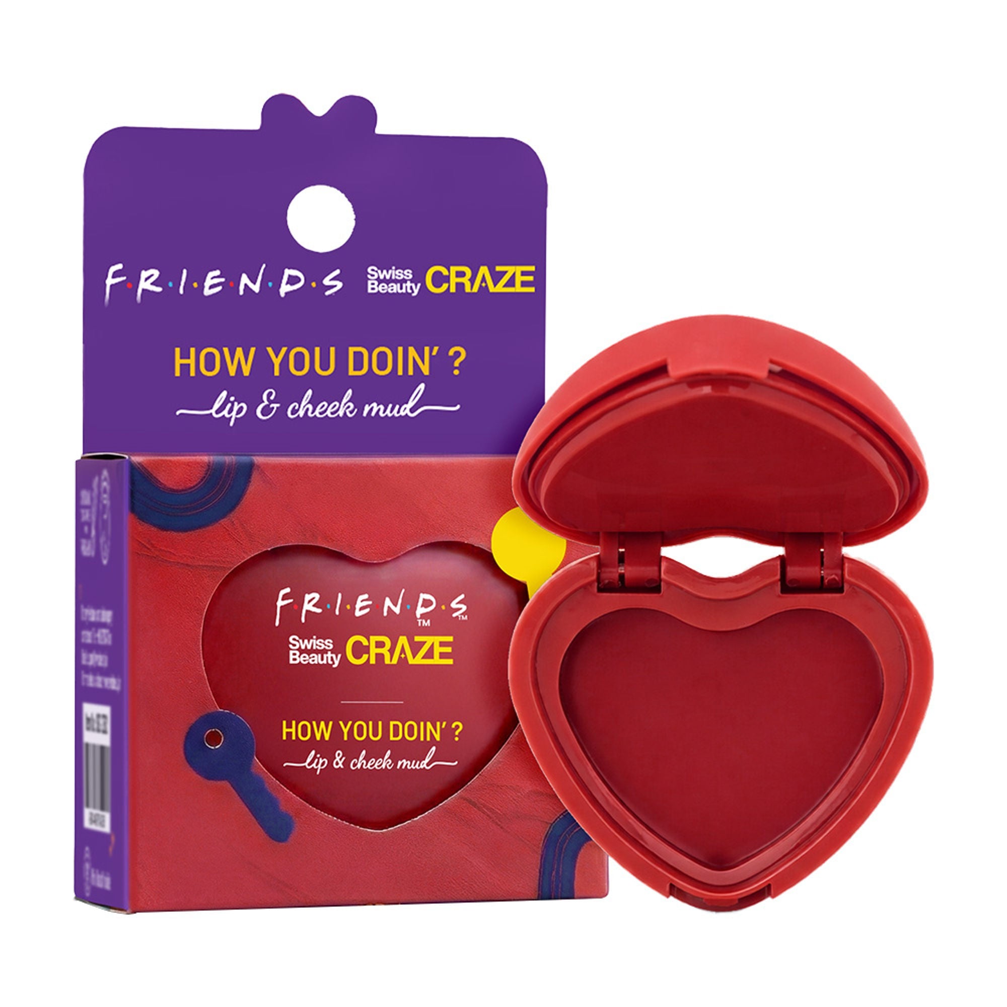 Swiss Beauty Craze How You Doin? Lip & Cheek Mud - 3 Showtime Red | Grocsy