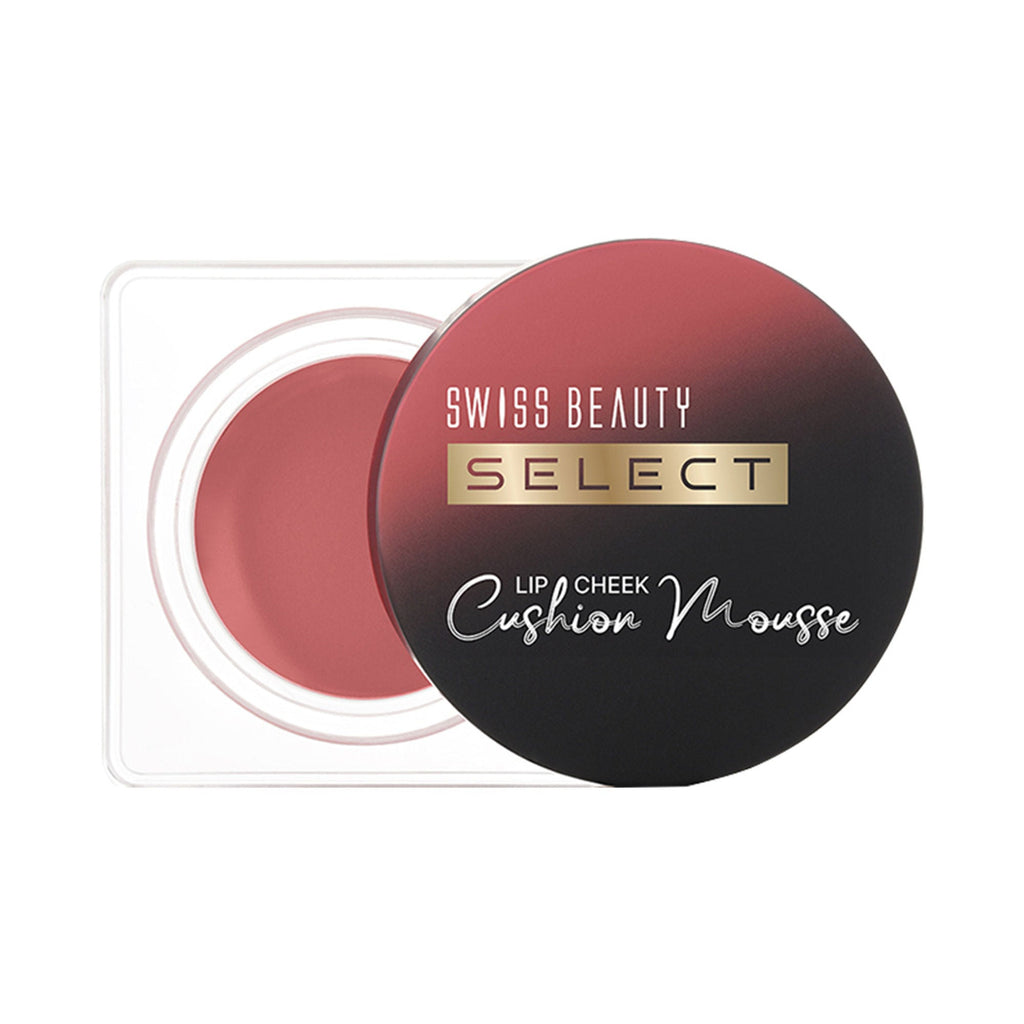 Swiss Beauty Select Lip And Cheek Cushion Mousse With Vitamin E - 2 Vogue Rose | Grocsy