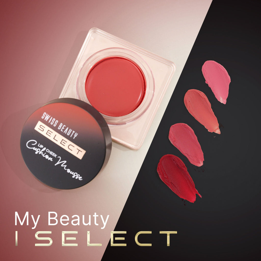 Swiss Beauty Select Lip And Cheek Cushion Mousse With Vitamin E - 3 Elevate Pink | Grocsy