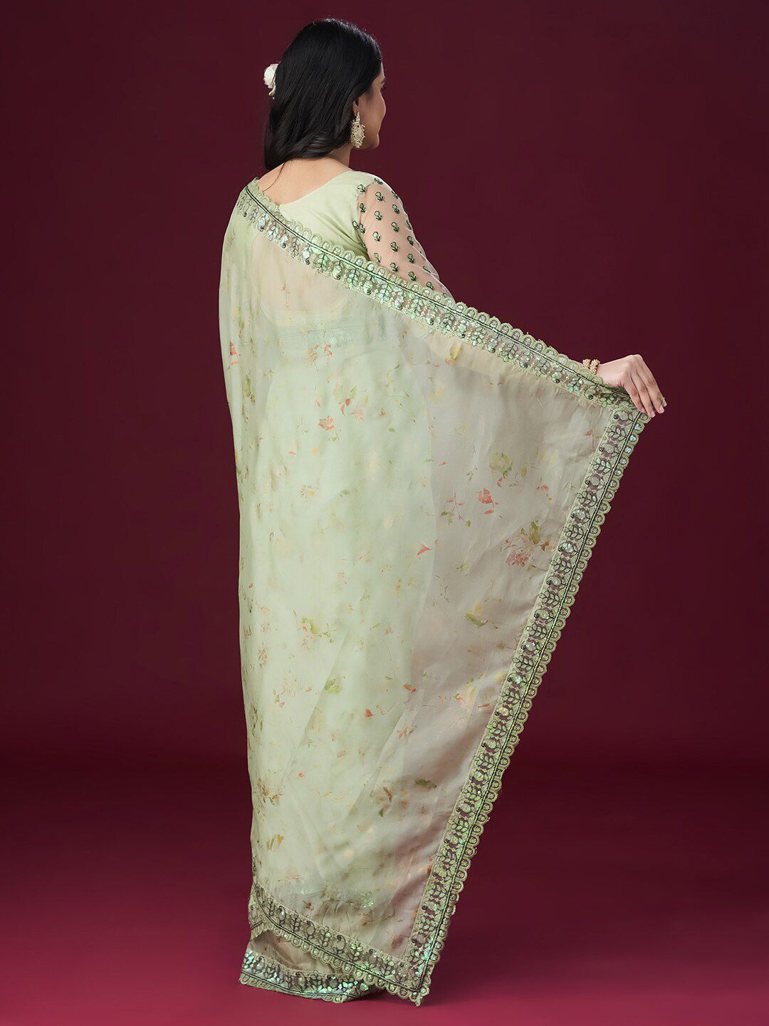 kasee Embellished Floral Sarees | Grocsy