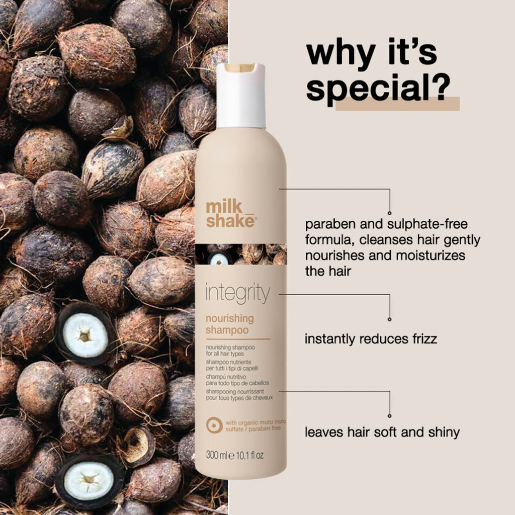 Milkshake Integrity Nourishing Shampoo For Damaged & Chemically Treated Hair | Grocsy