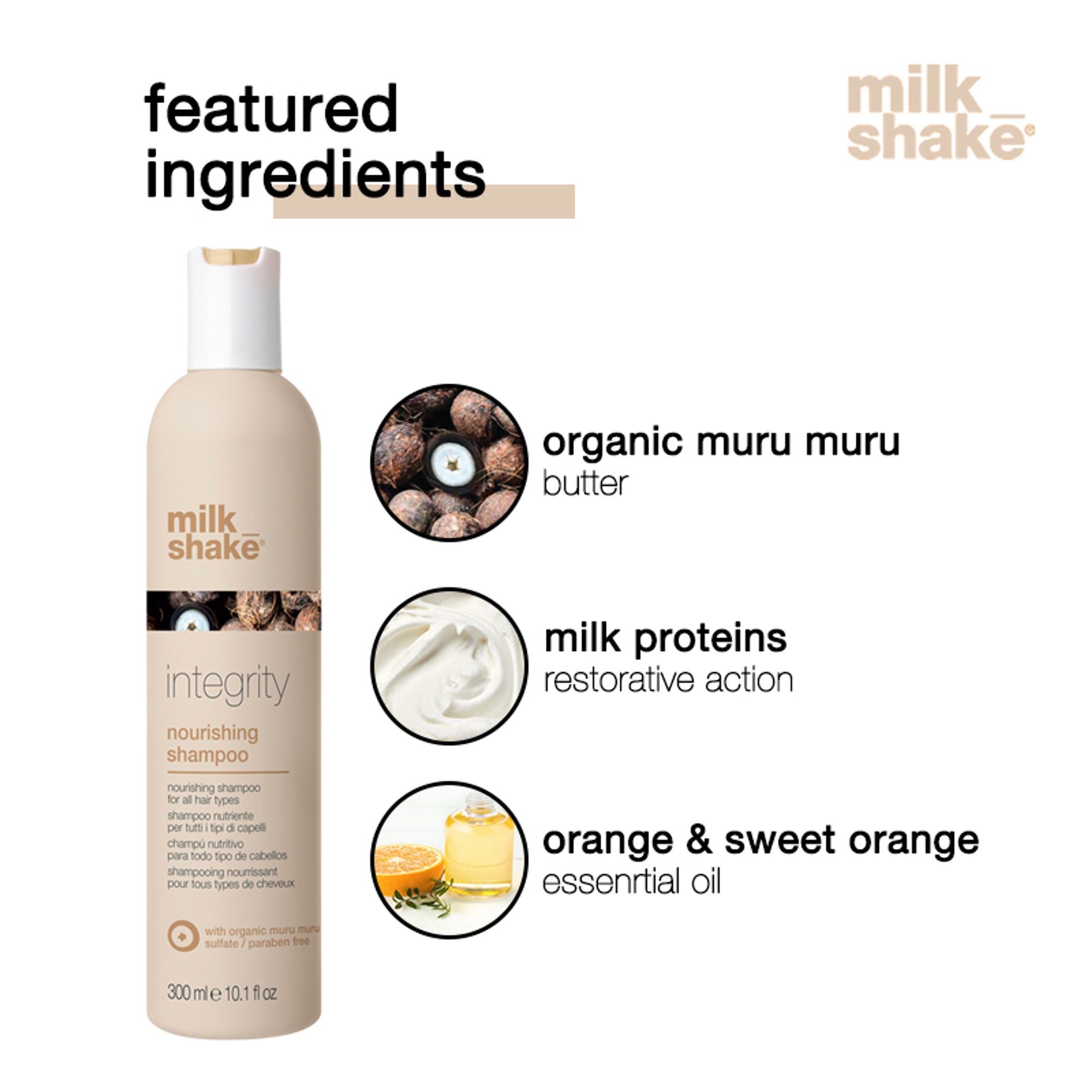 Milkshake Integrity Nourishing Shampoo For Damaged & Chemically Treated Hair | Grocsy