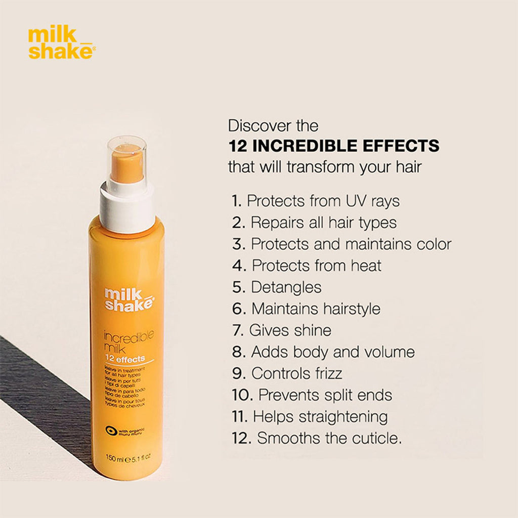 Milkshake Incredible Milk 12 Effects, Leave-In Conditioner With 12 Benefits For All Hair Types | Grocsy