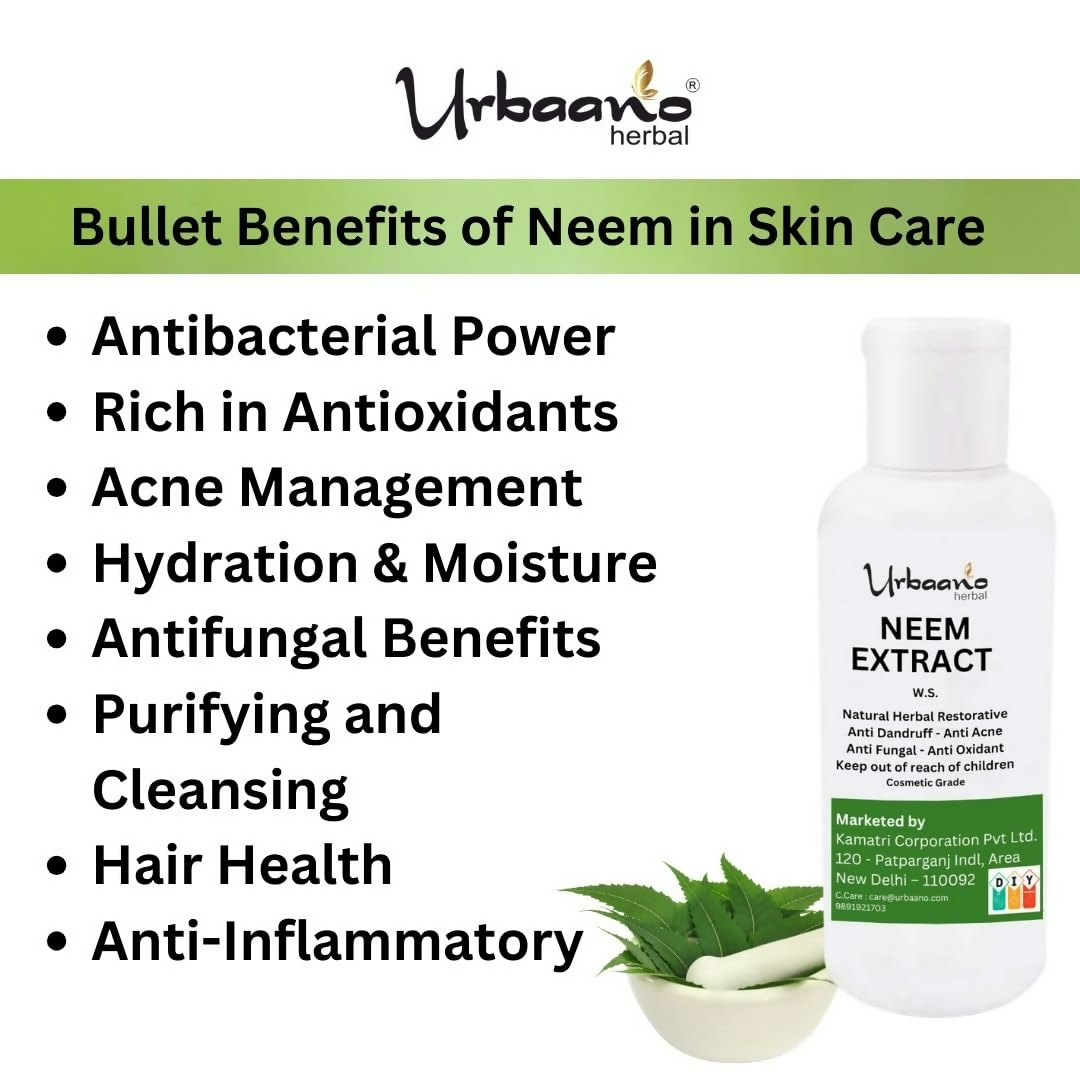 Urbaano Herbal Pure Neem Extract Natural For DIY Skin, Hair & Body Care | Grocsy