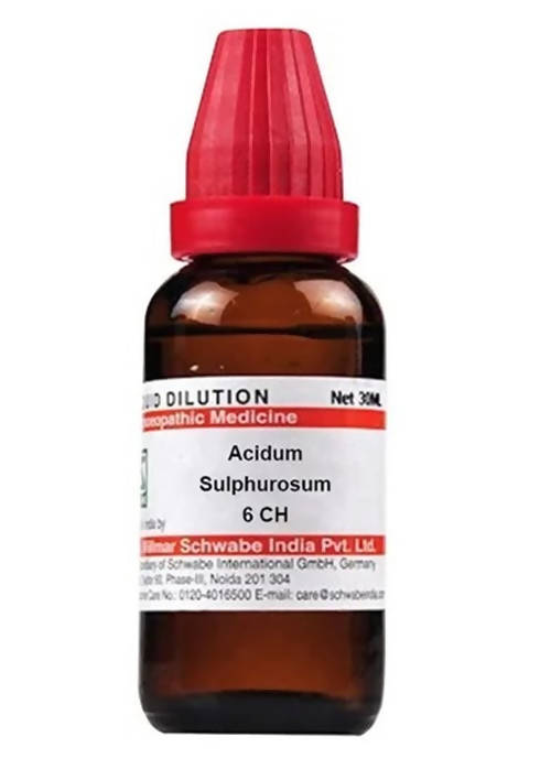 Dr. Willmar Schwabe India Acidum Sulphurosum Dilution | Grocsy