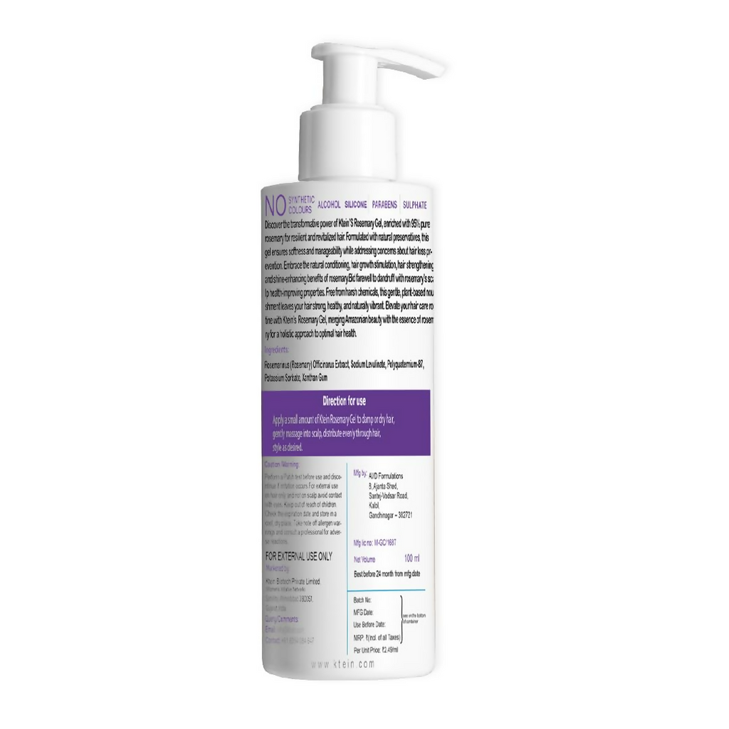 Ktein Rosemary Gel: 95% Rosemary Infused Hair Care Gel | Grocsy
