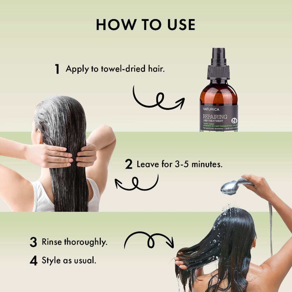 Naturica Repairing Deep Treatment for Damaged Hair, Detangle with Olive Oil & Vitamin E Formula | Grocsy