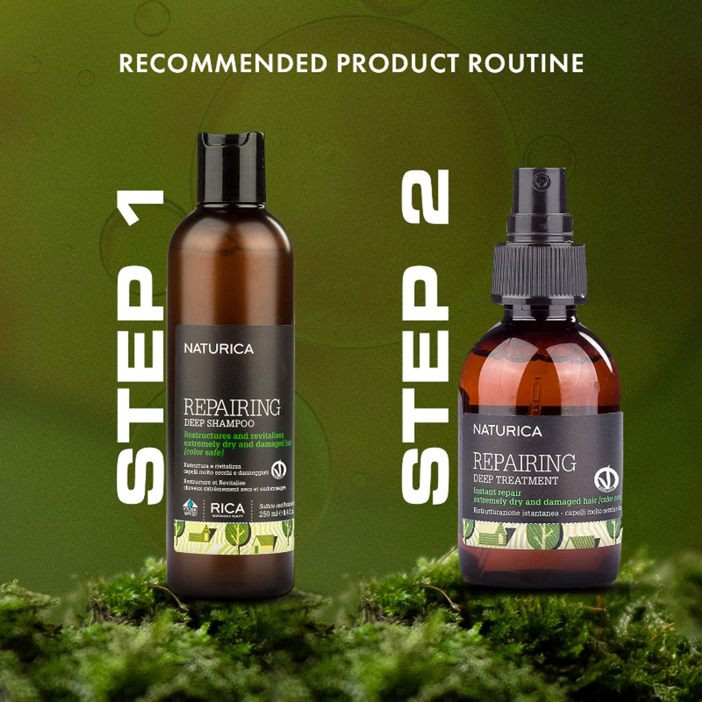 Naturica Repairing Deep Treatment for Damaged Hair, Detangle with Olive Oil & Vitamin E Formula | Grocsy