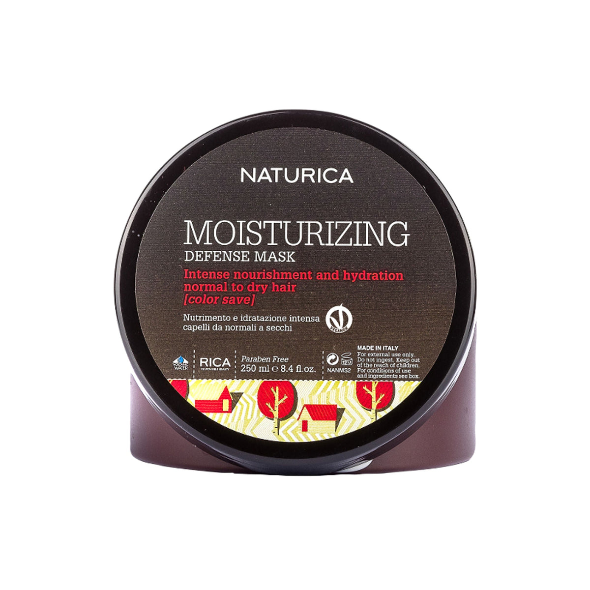 Naturica Moisturizing Defense Mask for Normal to Dry Hair, Hydrate with Grape Extract & Soy Protein | Grocsy