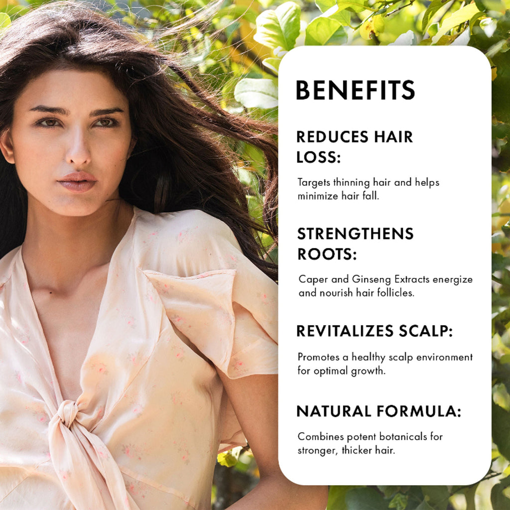 Naturica Energizing Miracle Treatment for Thin Hair, Reduce Fiber Loss with Caper & Ginseng Extract | Grocsy