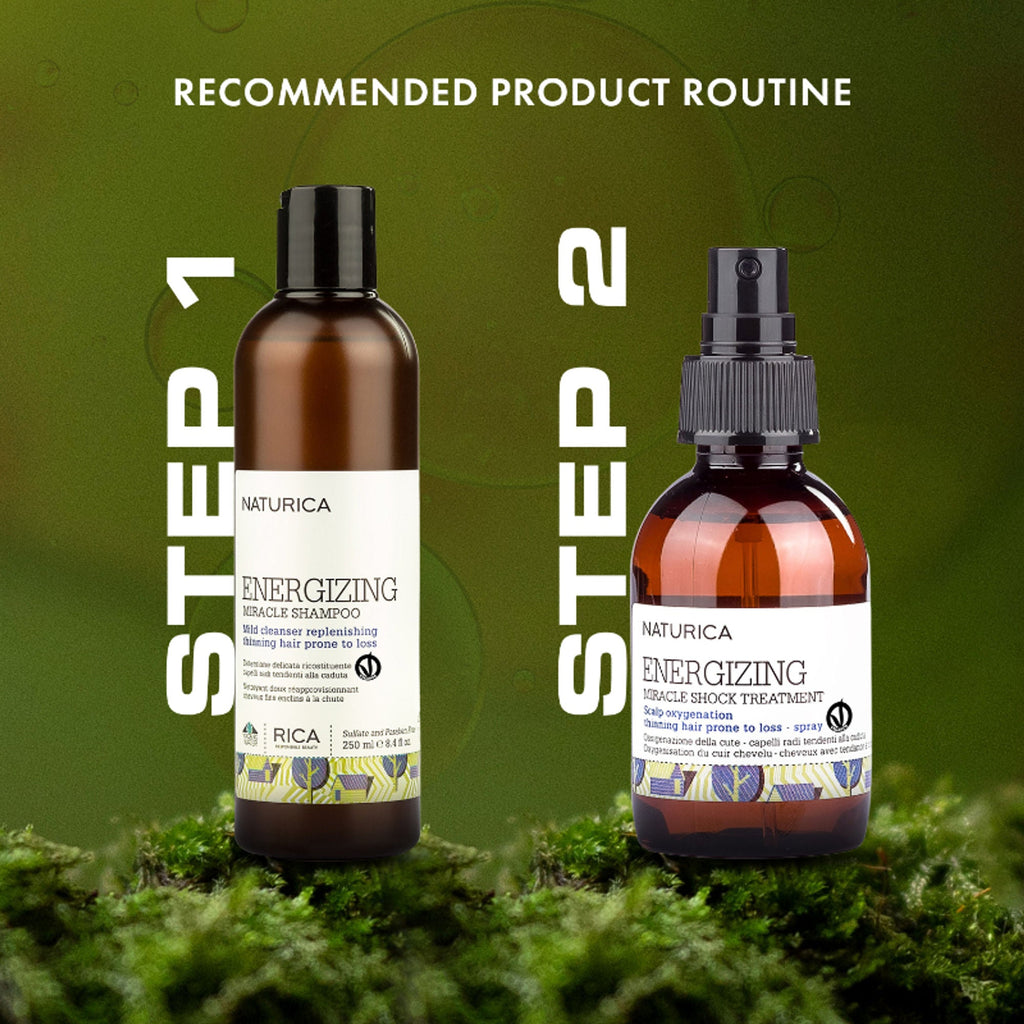 Naturica Energizing Miracle Treatment for Thin Hair, Reduce Fiber Loss with Caper & Ginseng Extract | Grocsy