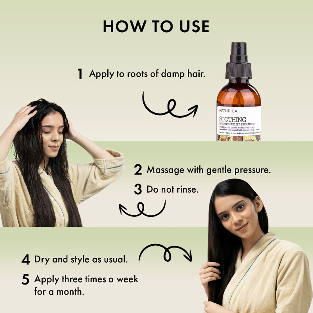 Naturica Soothing Relief Anti-Dandruff Treatment for Sensitive Scalp, Sooth Hair with Thyme & Sage | Grocsy