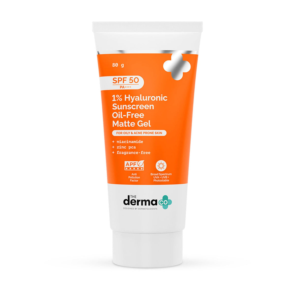 The Derma Co 1% Hyaluronic Sunscreen Oil-Free Gel With SPF 50 PA++++ For Oily In-Vivo tested | Grocsy