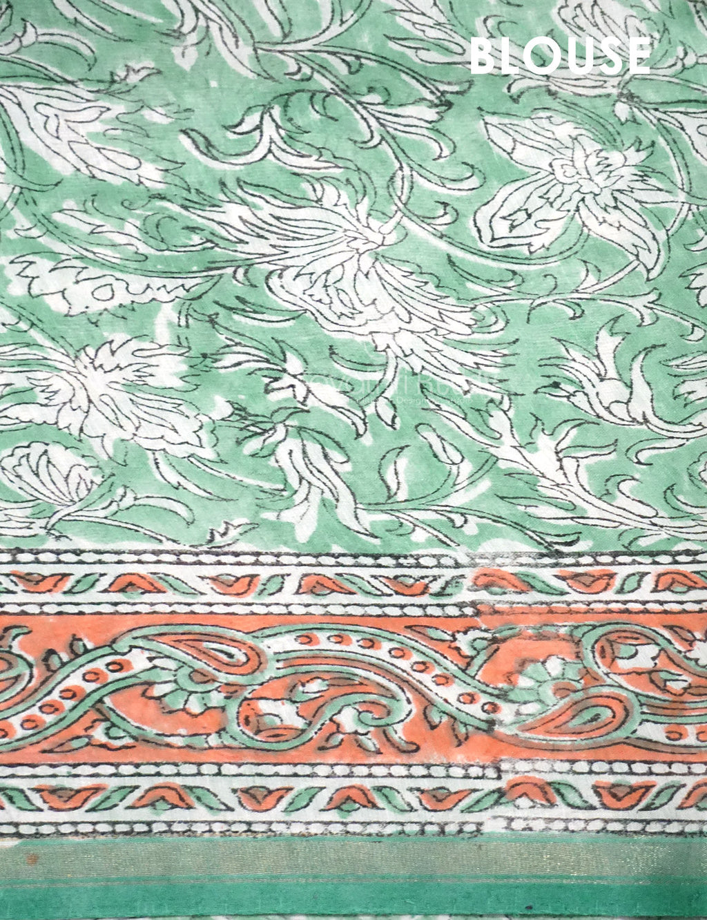 Dazzling Sea Green Colour With Lotus Buttes Pure Chanderi Sico Saree By Gayathri Reddy Designer Studio | Grocsy