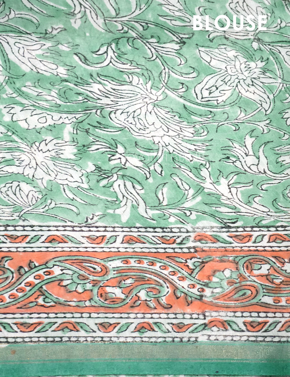 Dazzling Sea Green Colour With Lotus Buttes Pure Chanderi Sico Saree By Gayathri Reddy Designer Studio | Grocsy