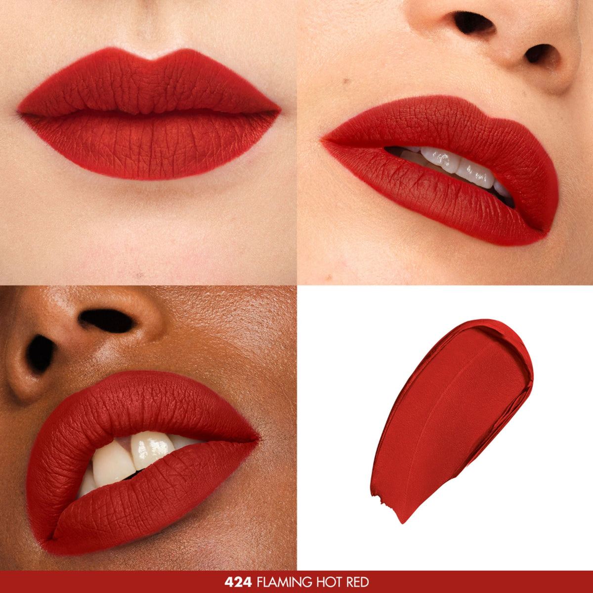 MAKE UP FOR EVER Ra For Ever Stick Matte - 424 Flaming Hot Red | Grocsy