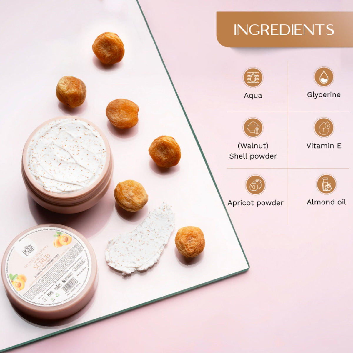 The Body Care Apricot Facial Scrub | Grocsy