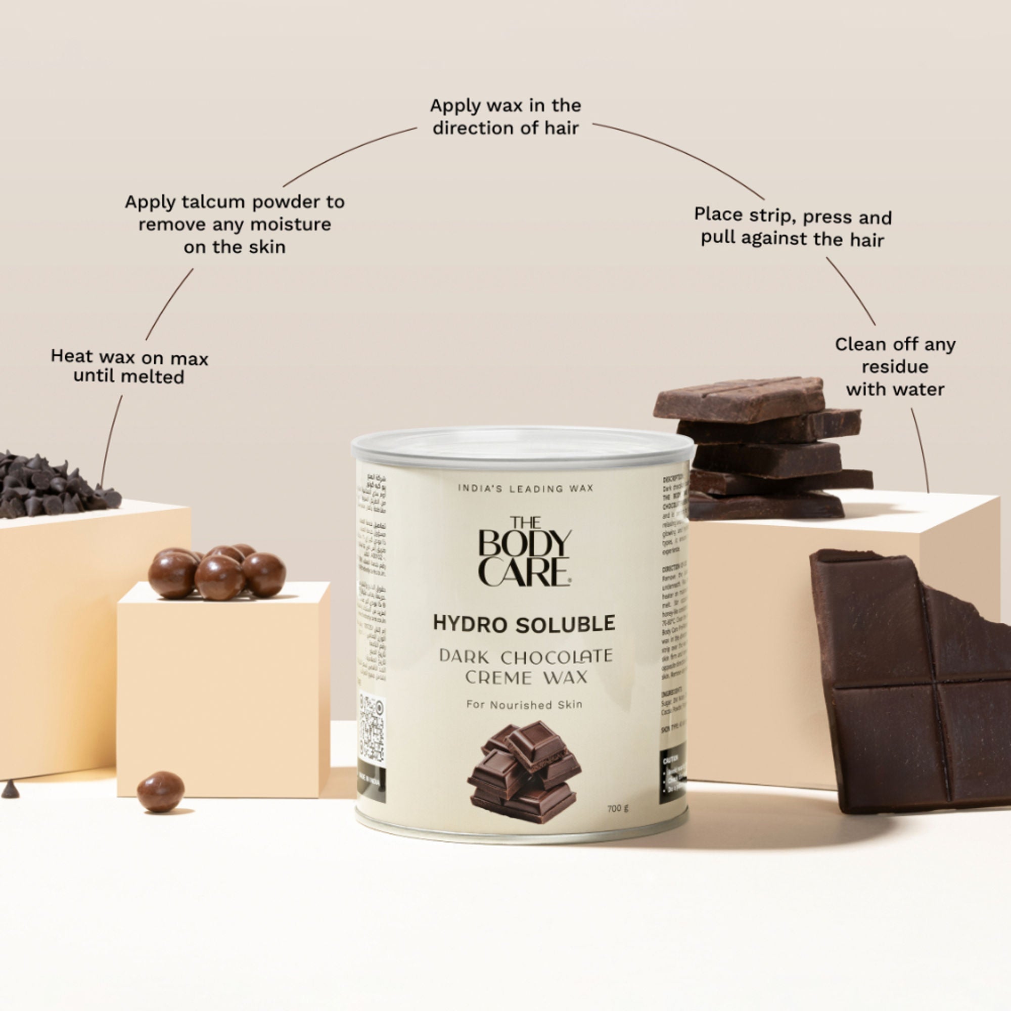 The Body Care Dark Chocolate Hydrosoluble Cream Wax | Grocsy
