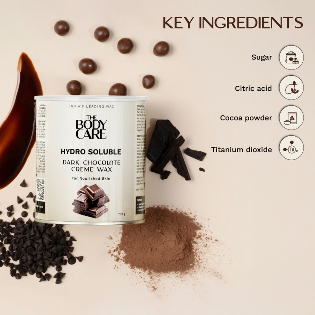 The Body Care Dark Chocolate Hydrosoluble Cream Wax | Grocsy