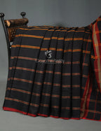 Combo of Black and Red Pure Narayanpet Cotton Saree By Gayathri Reddy Designer Studio | Grocsy