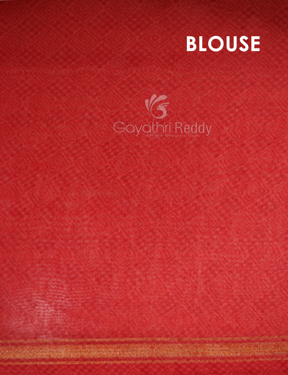 Shades of Cream And Red Colour Blouse Patola Print Semi Chanderi Saree By Gayathri Reddy Designer Studio | Grocsy