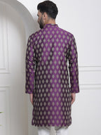 Sojanya Ethnic Motifs Woven Design Jacquard Regular Kurta | Grocsy