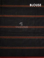 Combo of Black and Red Pure Narayanpet Cotton Saree By Gayathri Reddy Designer Studio | Grocsy