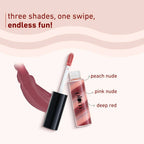 Plum Soft Swirl Lip Gloss 3 Shades In 1 & 121 Caramel Crunch | Grocsy