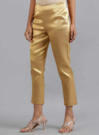 W for Woman Gold Straight Pants | Grocsy