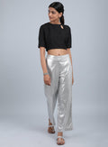 W for Woman Silver Glitter Pants | Grocsy