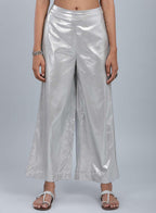 W for Woman Silver Glitter Pants | Grocsy